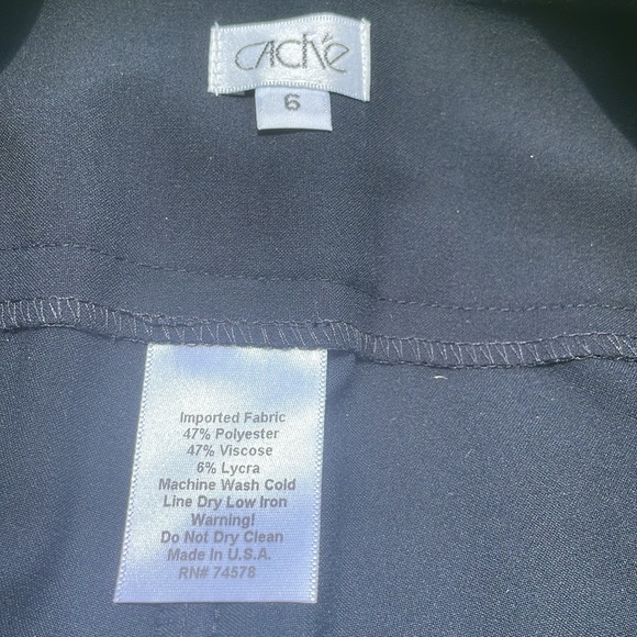 Cache Black Formal Pants 🖤Size 6 - Picture 15 of 17